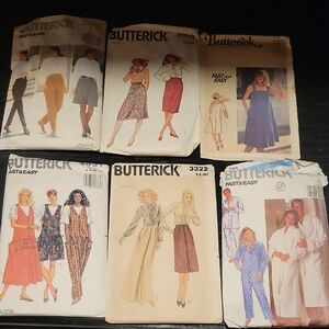 Butterick Women's Sewing Patterns Lot Of 6